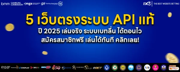 5 เว็บตรง API แท้ ปี 2025