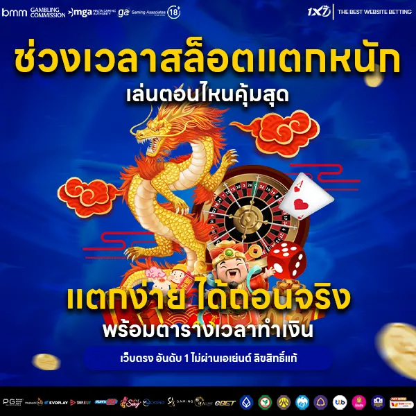 ช่วงเวลาสล็อตแตกหนัก 2025 เล่นตอนไหนคุ้มสุด แตกง่าย ได้ถอนจริง