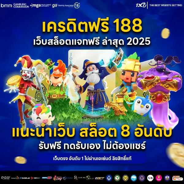 รับเครดิตฟรี 188 เว็บสล็อตแจกฟรี ล่าสุด 2025